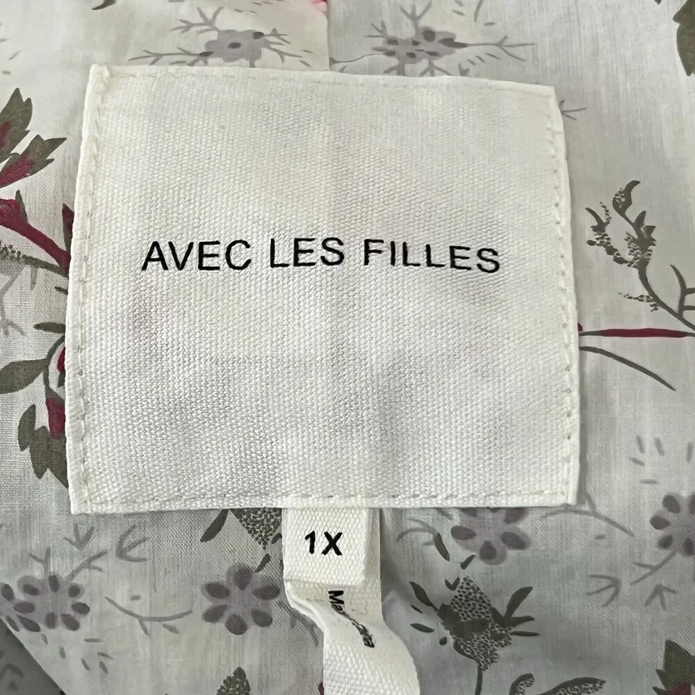 Avec Les Filles Womens Size 1X Zip Front Plaid Raglan Zip Shack­et New NWT - Picture 6 of 6